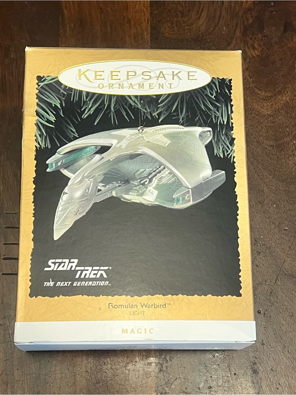 Vintage 1995 Hallmark Keepsake Star Trek Romulan Warbird Ornament - MINT in Box